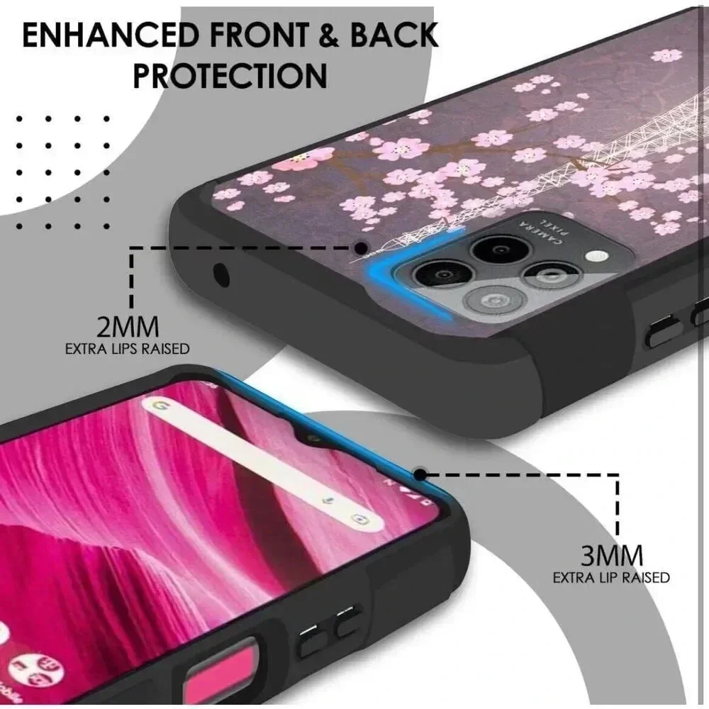 Hybrid Case Cover For Revvl Pro 5G 6.82” Quad Camera‎ Tough Heavy Duty